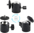 EXMAX 360 Degree Aluminum Alloy Body Rotating Swivel Mini Tripod Ball Head with 1/4" Screw Thread Base Mount for Lighter DSLR Camera Camcorder LED...