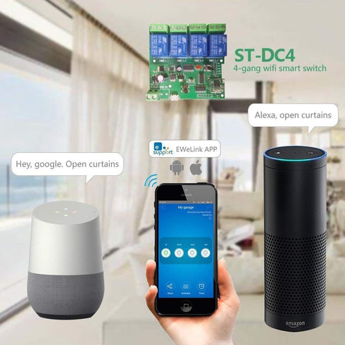 WiFi Wireless Inching Relay Monentary/Self-Locking Switch Module DIY Smart Home Remote Control DC 5-32V AC90-260V Ewelink App iOS/Andriod Compatib...