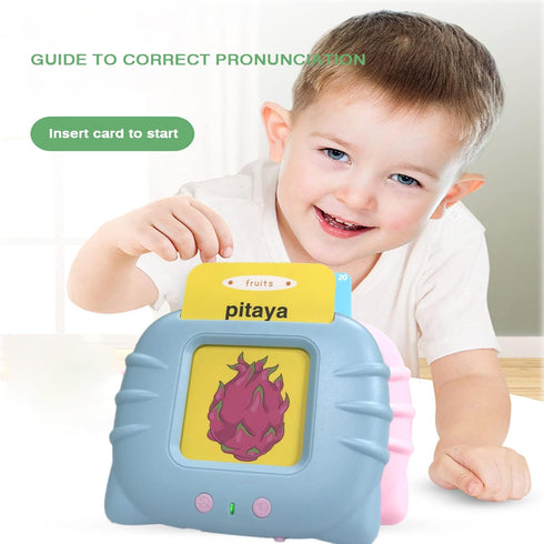 Toddler Flash Cards Educational Toys,WONFAST 56PCS Audible Sight Words Flashcards Preschool Language Learning Early Machine Electronic Interactive...