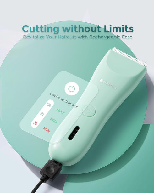 Baby Hair Clippers, Quiet & Dual-Mode Hair Cutting for 0-12, Waterproof Rechargeable & Cordless Hair Trimmer for Infant Toddler & Kids...