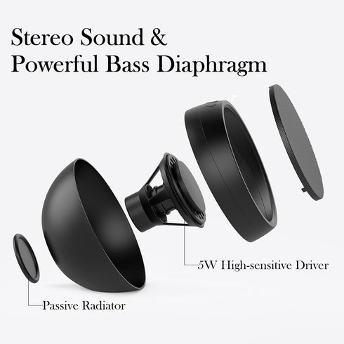USB Computer Speaker for Laptop, PC, External Speakers for Desktop Computer, Crystal Clear Sound, Rich Bass, Loud Volume, Direct Control, Plug-N-P...