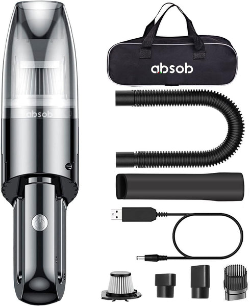 Handheld Vacuum Cleaner Cordless, Mini Portable Car Hand Vacuum Cleaner, Powerful Suction Hand Vac, Rechargeable Lightweight Handheld Vacuum for H...