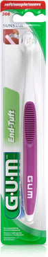 GUM End Tuft Toothbrush - Extra Small Head for Hard-to-Reach Areas - Implants, Back Teeth, and Wisdom Teeth - Soft Dental Brush for Adults, 1 Coun...