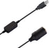 Apoi USB A Male to 12V Car Cigarette Lighter Socket Female Step Up Cable Inverter Converter for Lighters Driving Recorder and More-Black (1.96FT/0...