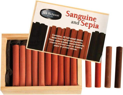 Jack Richeson Yarka Sanguine & Sepia Box Set, 5 Count (Pack of 1)...