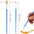 60 Pcs Paint Brushes,Round Flat Small Brush Bulk for Detail Painting...