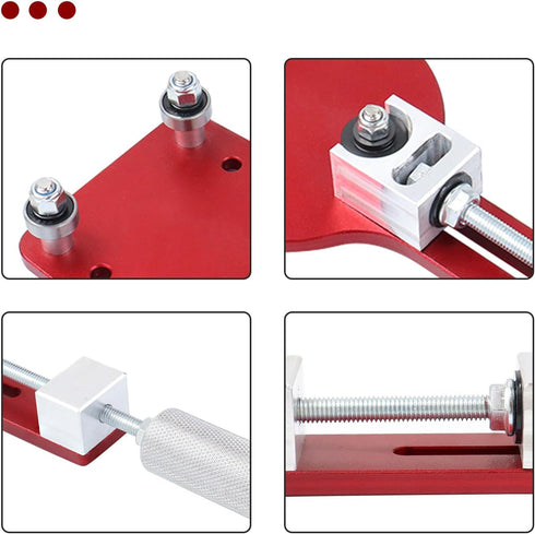 77750 Oil Filter Cutter Oil Filter Cutting Replace Tool for Filter Cutting Range 2 3/8"-5" Red...