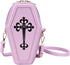 KUANG! Women's Gothic Pu Leather Shoulder Bag Coffin Shaped Handbag Purses Square Box Crossbody Bag for Halloween Party...