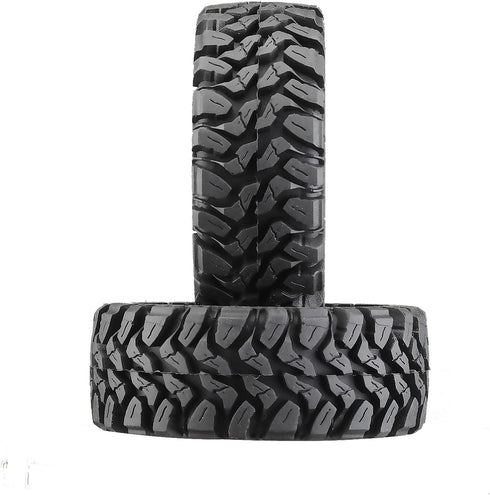 4PCS 1.33 Inch Rubber Butyl Rain Forest Mud Tire with Sponge Liner for 1/18 1/24 Scx24 Fcx24 TRX-4M Bronco RC Car Wheel Upgrade Accessories...