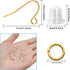 1800Pcs 6 Colors Earring Hooks Set for Jewelry Making,French Hook Earrings Findings Hypoallergenic Ear Wires Fish Hooks with Jump Rings and Earrin...