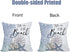 2 Pack Waterproof Take Me to The Beach Summer Pillow Covers 18x18 Inch Blue Ocean Sea Shell Coral Conch Starfish Throw Pillow Covers Outdoor Coast...