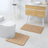 Buganda Memory Foam U-Shaped Contour Toilet Rugs, Non Slip Absorbent Toilet Mat, Thick Soft Washable Bathroom Rugs, Floor Carpet Bath Rugs Mat for...
