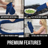 Gorilla Grip Heat and Slip Resistant Silicone Oven Mitts Set, Soft Cotton Lining, Waterproof, BPA-Free, Long Flexible Thick Gloves for Cooking, BB...
