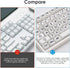 OLizee® 125 Keys Large Print Keycaps PBT Keycaps Full Set Oversized Print Letters Cherry Profile Keycap Set Gaming Keyboard Keycaps for Poor Eyesi...