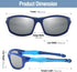 DUCO Kids Sunglasses Boys Girls Sports Polarized Sunglasses Youth Baseball Sunglasses for Kids UV Protection Age 6-10 K006...