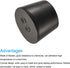 MECCANIXITY Rubber Tapered Plug 27mm to 34mm Solid Test Tubes Bungs Stopper Black for Lab Home 5 Pieces...