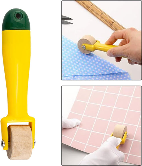lygchii Sewing Seam Roller, Sewing Roller Tool with Easy to Grip Handle, Seam Roller for Quilting Sewing Print Wallpaper Home Decoration, WOOD...