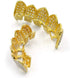 TOPGRILLZ Grillz Vampire Teeth - Silver Grills for Your Teeth Diamond Grillz for Women Men 18K Gold Plated Iced out Hip Hop Rapper Costume Cosplay...