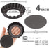 Mini Tart Pan Set of 6, Non-Stick 4 Inch Quiche Pan, Removable Bottom Tart Pan for Pies, Quiche Bakeware, Cheese Cakes, Desserts and more...