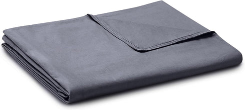 YnM Exclusive Cotton Duvet Cover for Weighted Blankets (Dark Grey, 41"x60")...