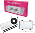 Car Sun Visor Vanity Mirror, Makeup Mirror with 3 Light Modes & 60 LEDs Rechargeable Led Light Car Mirror with Dimmable Touch Screen, Rear View Su...