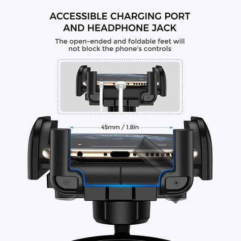 Cell Phone Holder for Car, CD Slot Car Phone Mount, One Button Release Easy Installation CD Player Car Phone Holder Mount Compatible with iPhone 1...