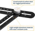 POWERTEC Multi Angle Measuring Ruler for Woodworking, Crafting, Construction, Flooring & Tile Cutting, Aluminum Angle Finder, Template & Layout To...