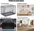 2 Pack Dog Crate Bed Mat - Summer Dog Cooling Mat & Breathable Kennel Pad , Washable Thin Latex Dog Crate Pad with 10 Adhesive Round Hook and Loop...