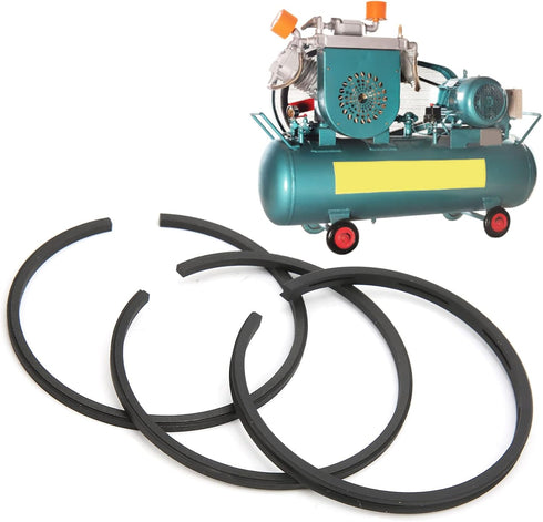 3Pcs Piston Ring, Air Compressor Piston Ring Pneumatic Drive Airtight for 55mm Cylinder Diameter...