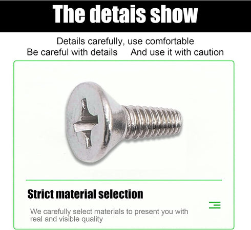 Pack-4 Stainless Steel Brake Disc Rotor Screws for Front and Rear, Cross Flat Head Screw Set is Best Replacement for Honda, Hyundai and Kia Models...