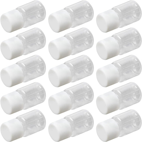 Othmro 100Pcs 5ml Plastic Bottles Lab Cylindrical Chemical Reagent Bottle Wide Mouth Laboratory Reagent Polyethylene Bottle Sample Sealing Liquid ...