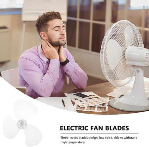 HOMSFOU Fan Replacement Fan Blades Replacement for 14 inch and 16 inch fan Universal Plastic 3 Leaves Fan Cover Electric Fan Leaves for Floor Tabl...