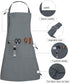 LessMo Bib Apron, Canvas Cotton Cooking Aprons 100% Cotton...
