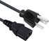 3 prong Power Cord Replacement for KRK Rokit 5 6 8 RP6G3-NA RP5G2 RP6G2 RPG2 RP8G2 VXT8 VXT6 VXT4 Studio Monitor Subwoofer Power Cord 8ft IEC C13 ...