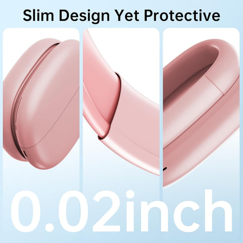 Kit for AirPod Max Case, Clear Soft TPU Ear Covers and Silicone Ear Pad/Headband Cover, Transparent Anti-Scratch Protective Accessories for Apple ...