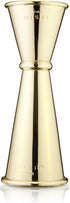 Viski Japanese Style Double Jigger for Cocktails, Bar Kit Essential, 1oz and 2oz with Interior Measurements, Gold...