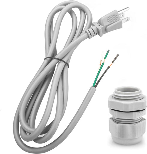 6Ft 3 Prong Power Cord Kit for RadonAway Radon Fans and Spruce Dryer Boost Fans, 18 Gauge Power Cord Also for Small Power Tools...