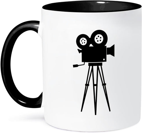 3dRose mug_163770_4 Film - Two Tone Black Mug, 11oz...