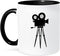 3dRose mug_163770_4 Film - Two Tone Black Mug, 11oz...