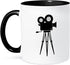 3dRose mug_163770_4 Film - Two Tone Black Mug, 11oz...