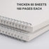 RETTACY Bullet Dotted Journal 2-Pack - B5 Dotted Grid Spiral Notebook with 160 Pages per Pack, 100 GSM Premium Acid-Free Paper, Bullet Journaling,...