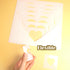 Heart Stencils for Painting on Wood,16 Pcs Plastic Large to Small Different Sizes Heart Templates for Drawing and Crafts,Spraying on Wall-Reusable...