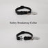 Black Cat Collar with Wiccan Pagan Pentacle Silver Finish On Safety Breakaway Collar Adjustable Neck Size 8 to 12 Inches...