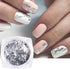 Holographic Nail Foil Glitter Flakes 3D Sparkly Aluminum Foil Flake Gold Silver Nail Glitter Foil Flakes Nail Art Supplies Mirror Powder Sequins N...