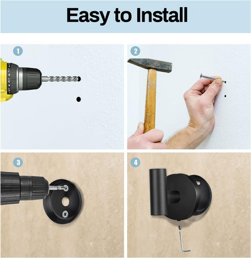 Towel Hooks for Bathroom,2 Packs Wall Mount Towel Holder,Black Matte Wall Robe Hook,Stainless Steel Heavy Duty Door Hanger Towel Hook for Kitchen,...
