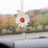 Daisy Car Hanging Ornaments for Women Girls Cute Sunflower Car Rear View Mirror Hanging Charms Automotive Interior Aesthetic Decoration Accessorie...