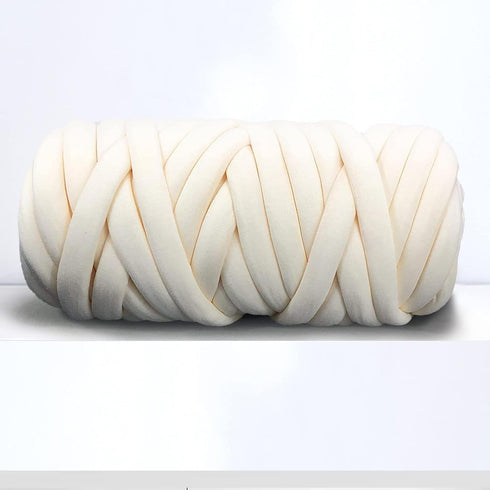 Giant Arm Knitting Chunky Yarn for Braided Knot Throw Blanket, Jumbo Chunky Yarn Twist Tubular Yarn Soft Extra Thick Yarn, Fluffy Bulky Weave Craf...