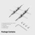 NEEWER Stainless Steel Lens Spanner Wrench, Professional Curved Double Sided Pointy/Flat Tips Lens Removal Tool with Four Screws, Lens Repairing O...