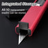 T TOVIA Precision Hobby Knife Set with 10 High Carbon Steel Blades - Crafting Knife Kit for Art, Architecture Modeling, and Scrapbooking - Red...