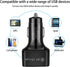 Car Charger Adapter, 6 Ports USB QC3.0 Fast Phone Charger, Car Interior Accessories Fit for All Vehicles, Multi-Port Car Phone Charger with LED Li...